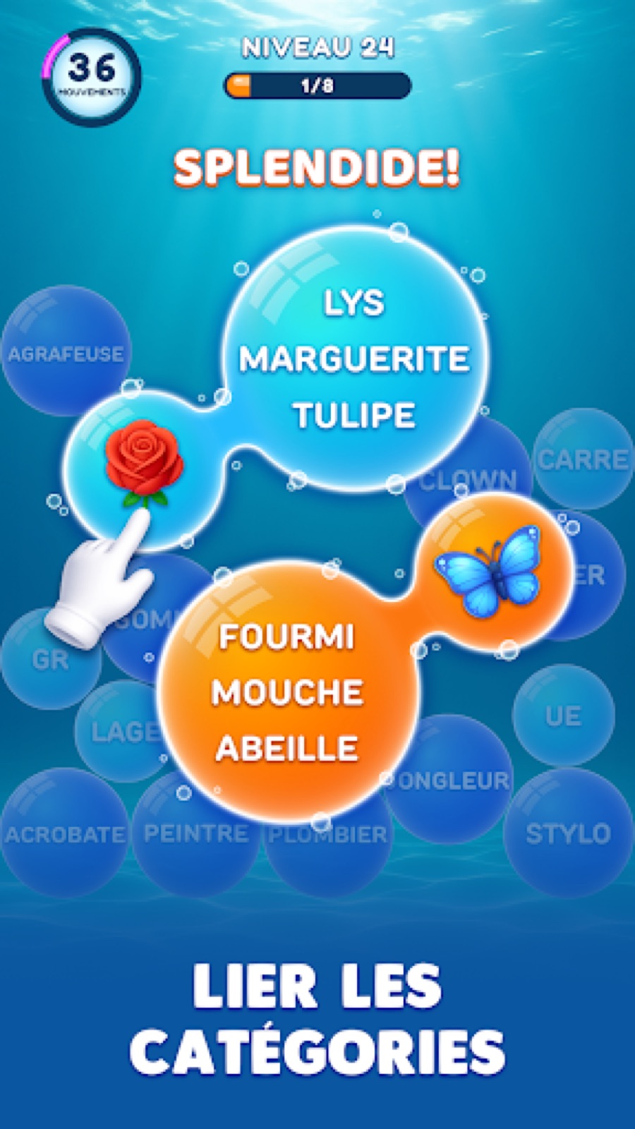 Capture d'écran 4 de Bubble Word Jam