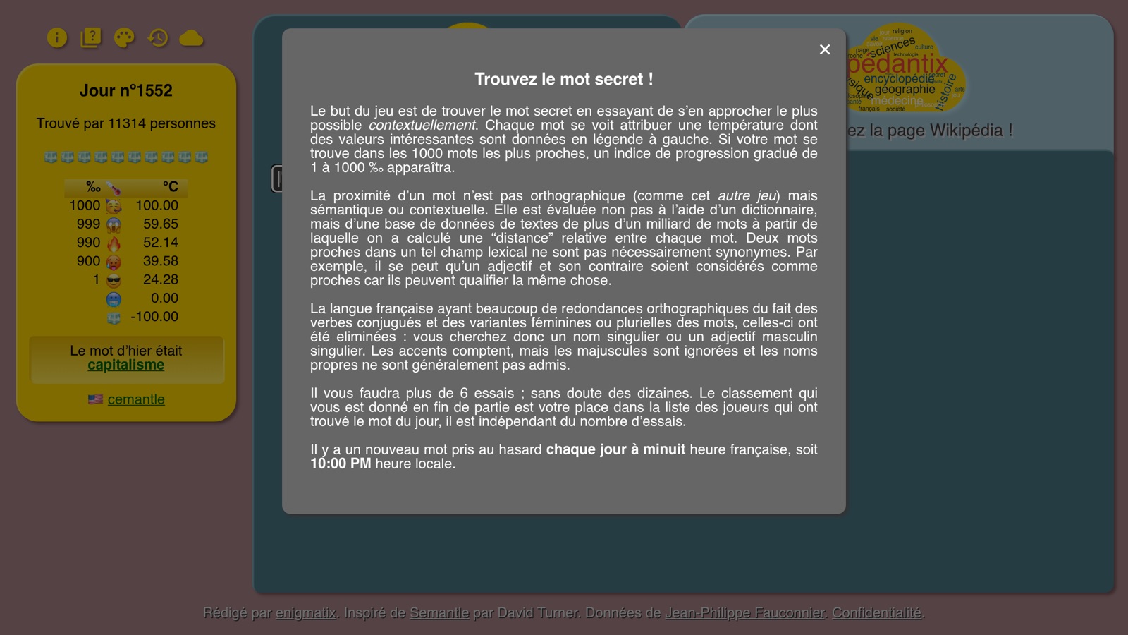 Couverture de Cémantix
