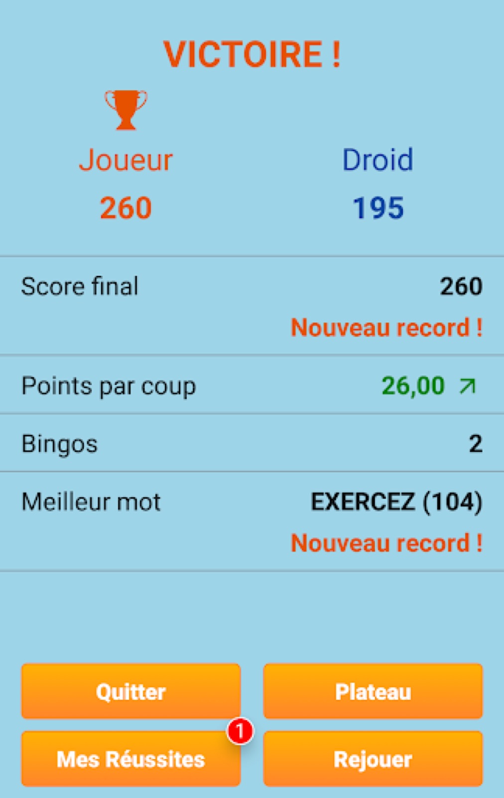 Capture d'écran 4 de Classic Words en français
