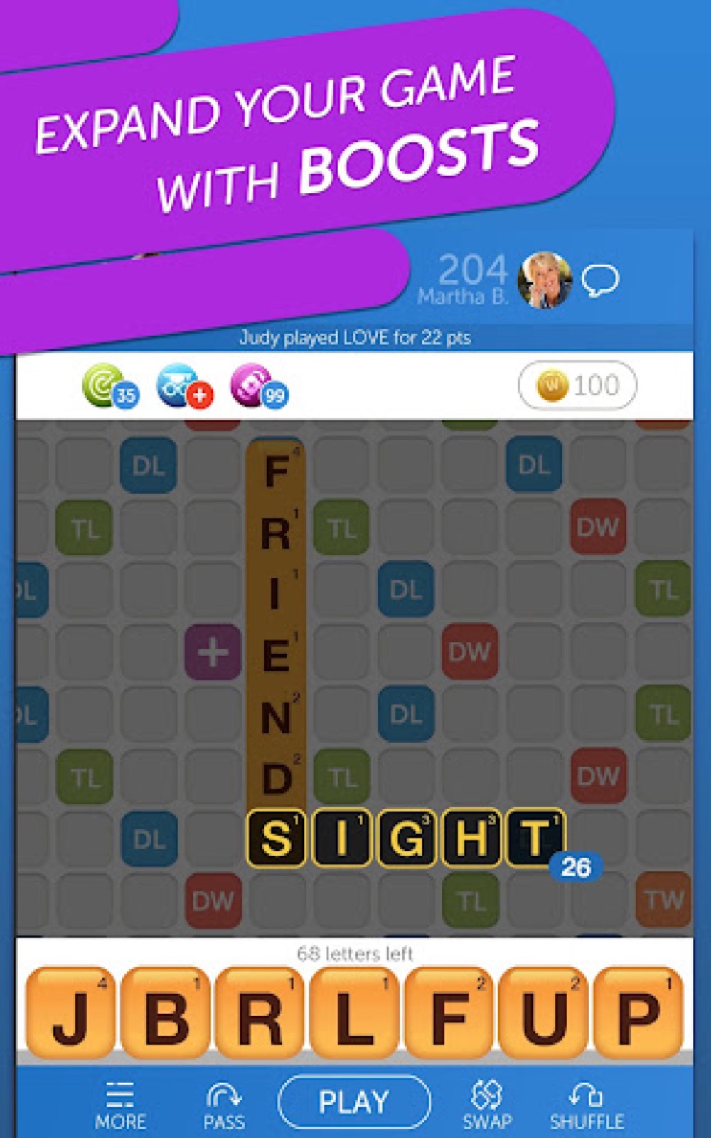 Capture d'écran 3 de Classic Words With Friends