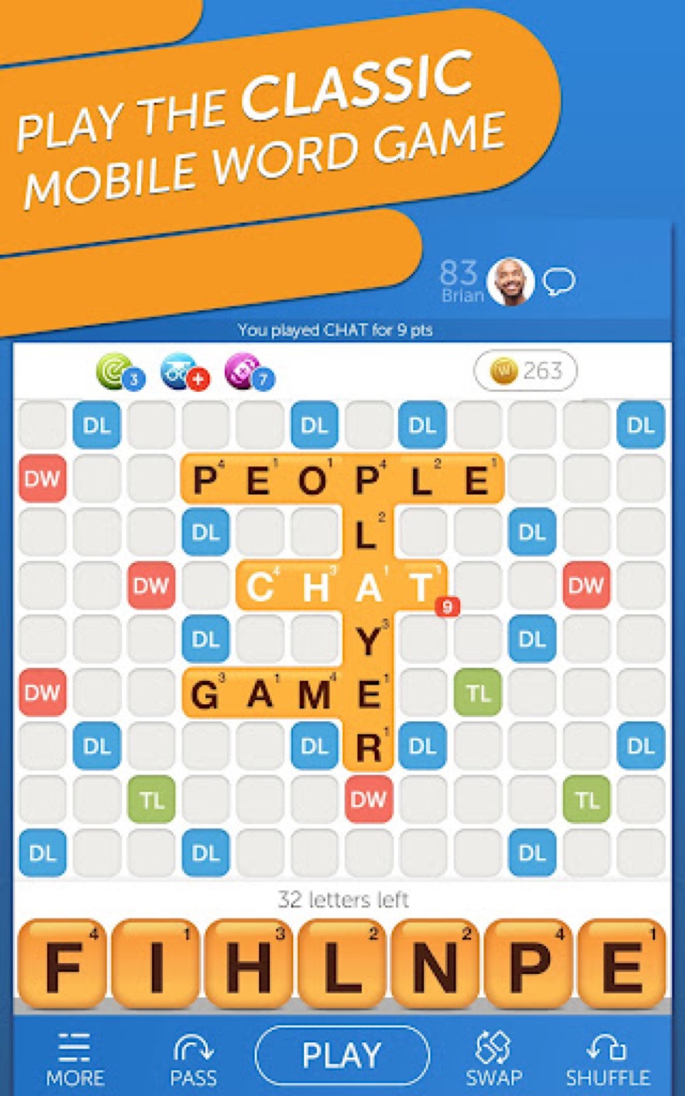 Capture d'écran 4 de Classic Words With Friends