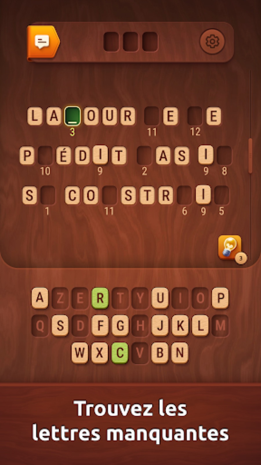 Capture d'écran 2 de Colorwood Words – Jeu de Mots