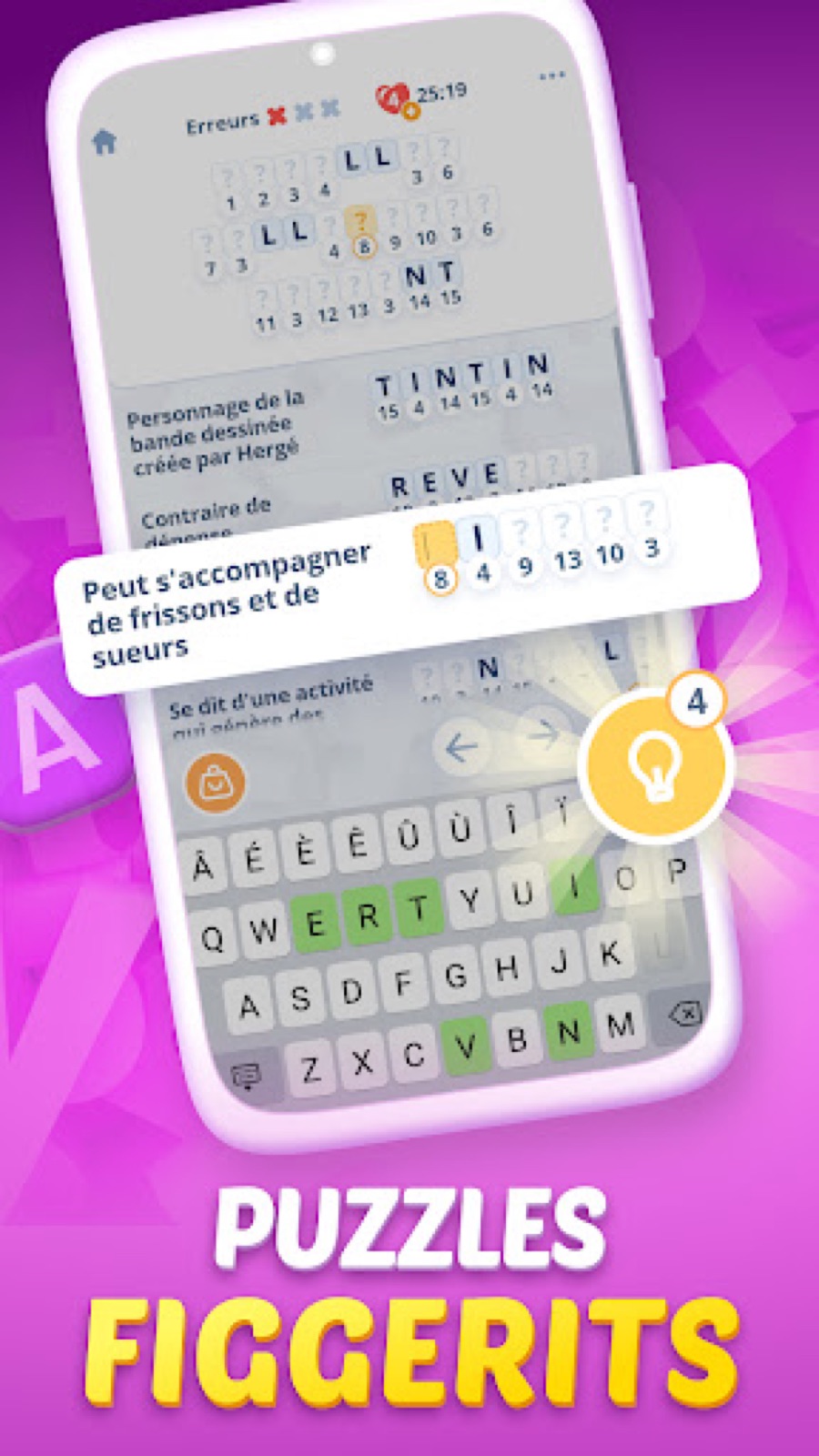 Capture d'écran 2 de Crostic Guru - Mots Croisés