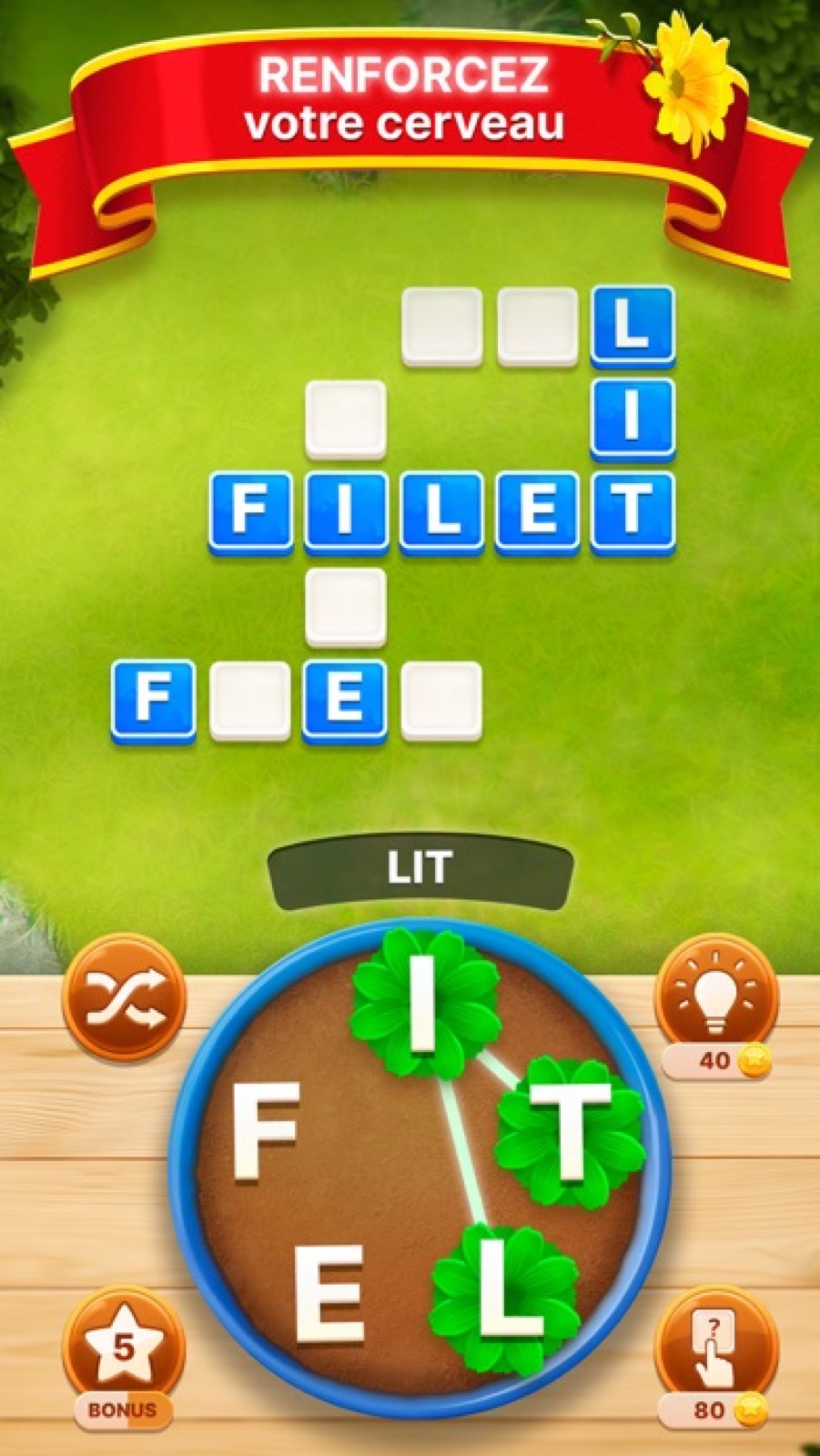 Capture d'écran 2 de Jardin des Mots:Jeu de lettres
