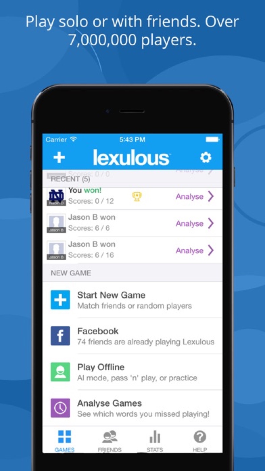 Capture d'écran 2 de Lexulous Word Game