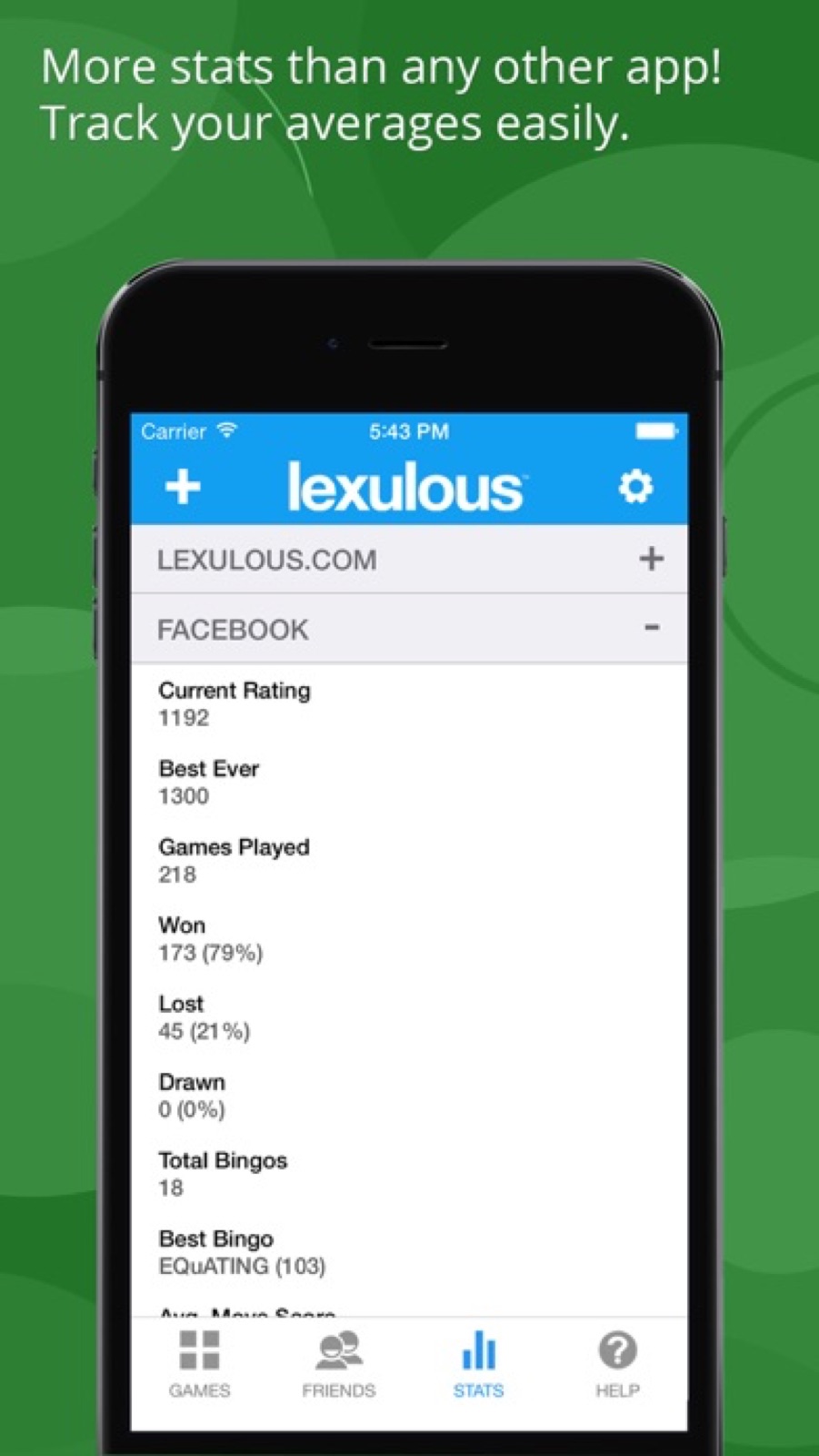 Capture d'écran 4 de Lexulous Word Game