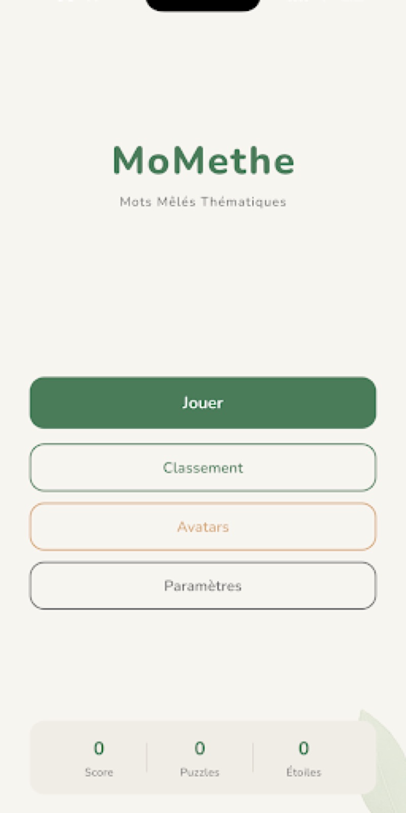 Couverture de MoMethe Mots Mêlés