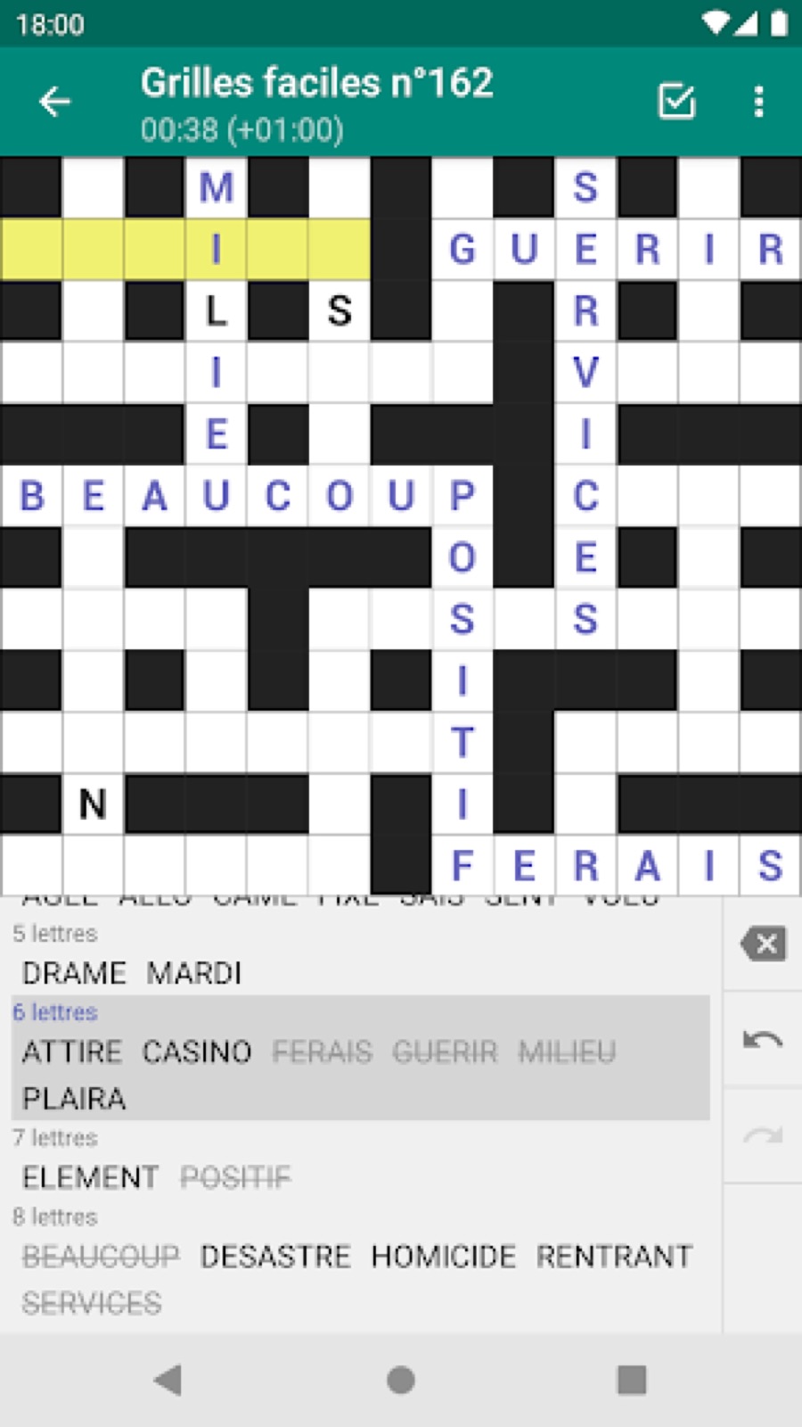 Couverture de Mots Casés - Français