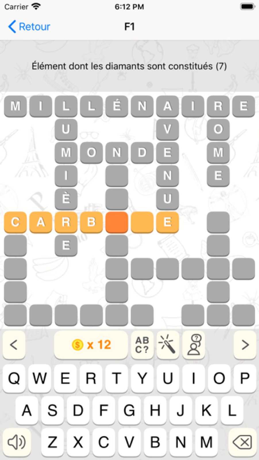 Capture d'écran 2 de Mots Croisés 10 Pro