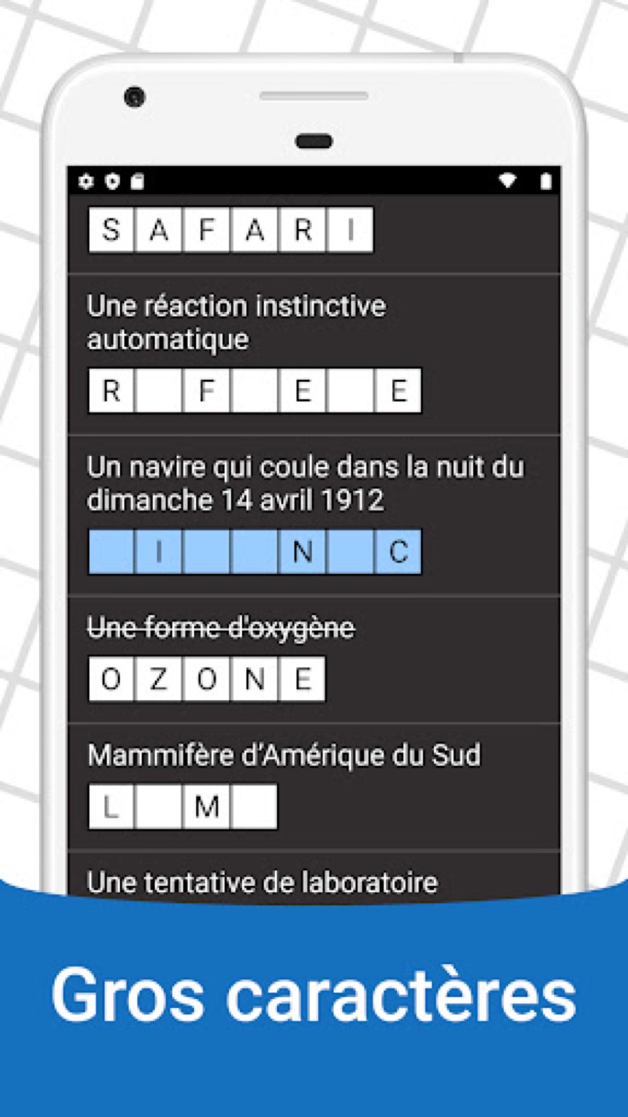 Capture d'écran 4 de Mots Croisés en Français