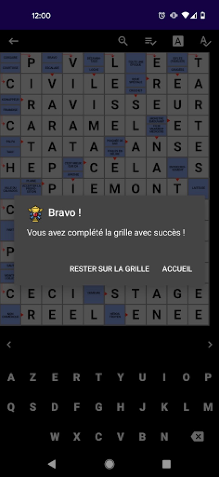 Capture d'écran 3 de Mots Fléchés Français