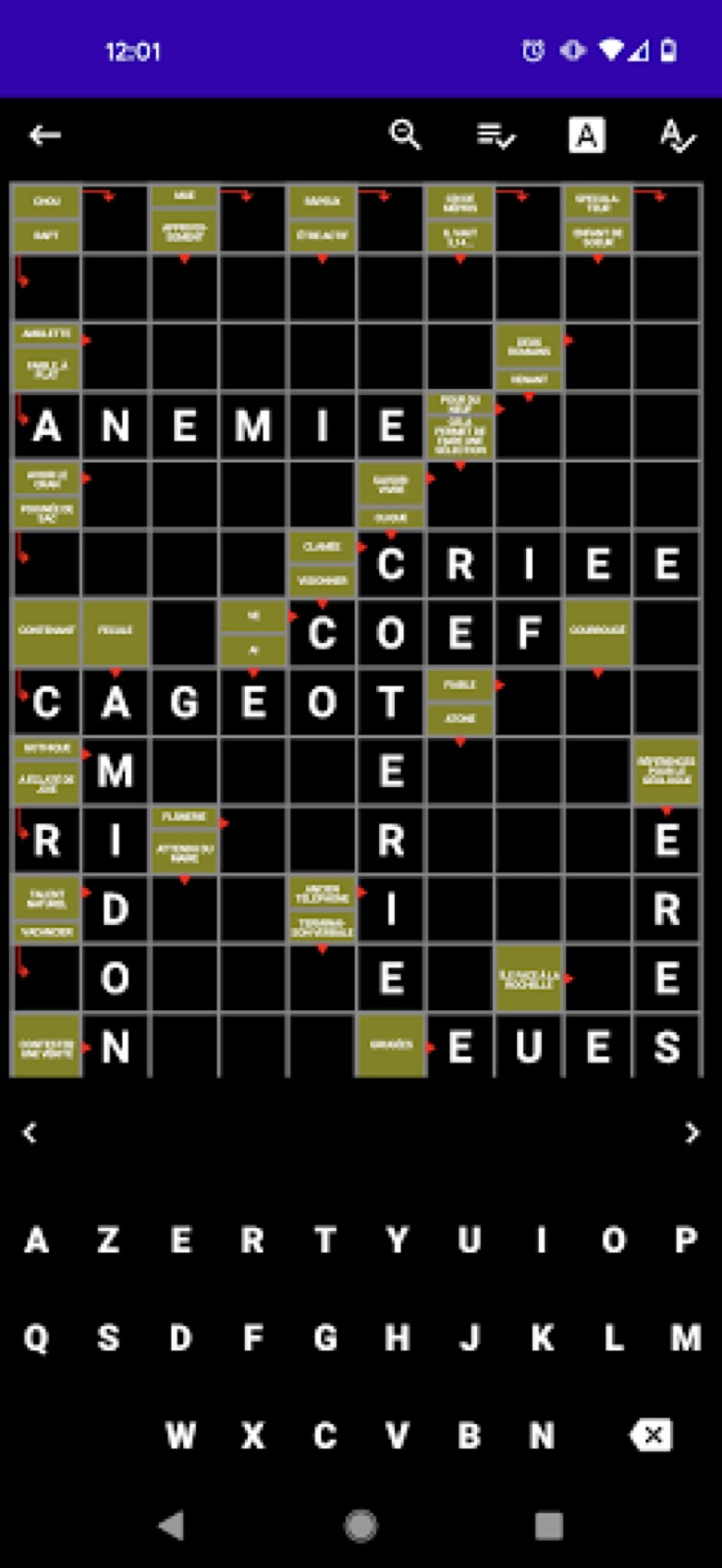 Capture d'écran 4 de Mots Fléchés Français