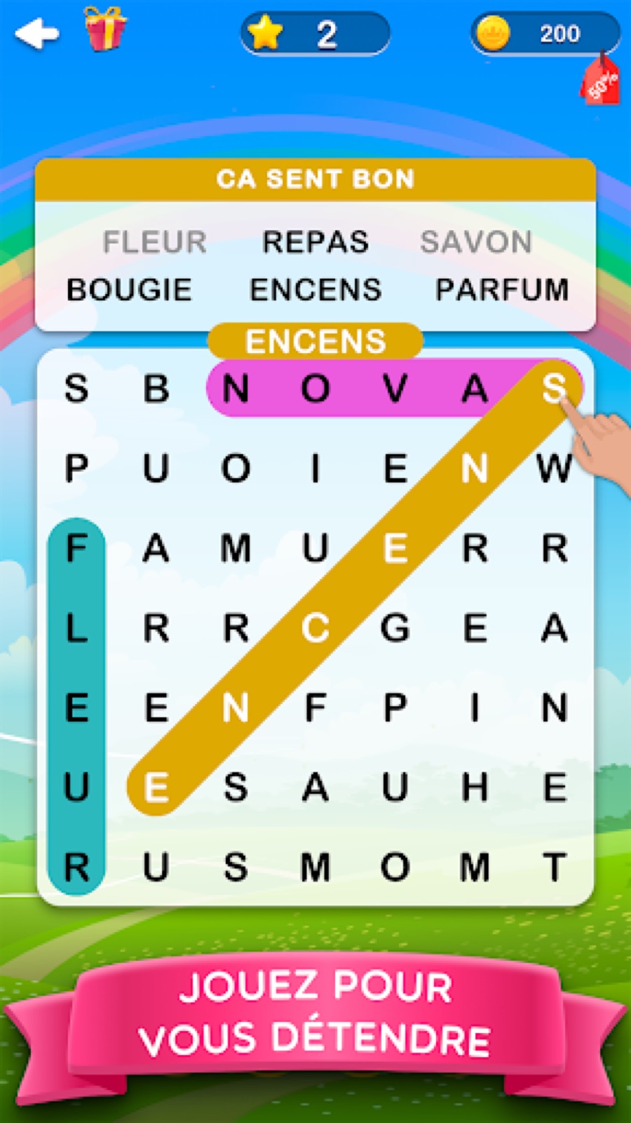Couverture de Mots Mêlés 2 - Mots Cachés