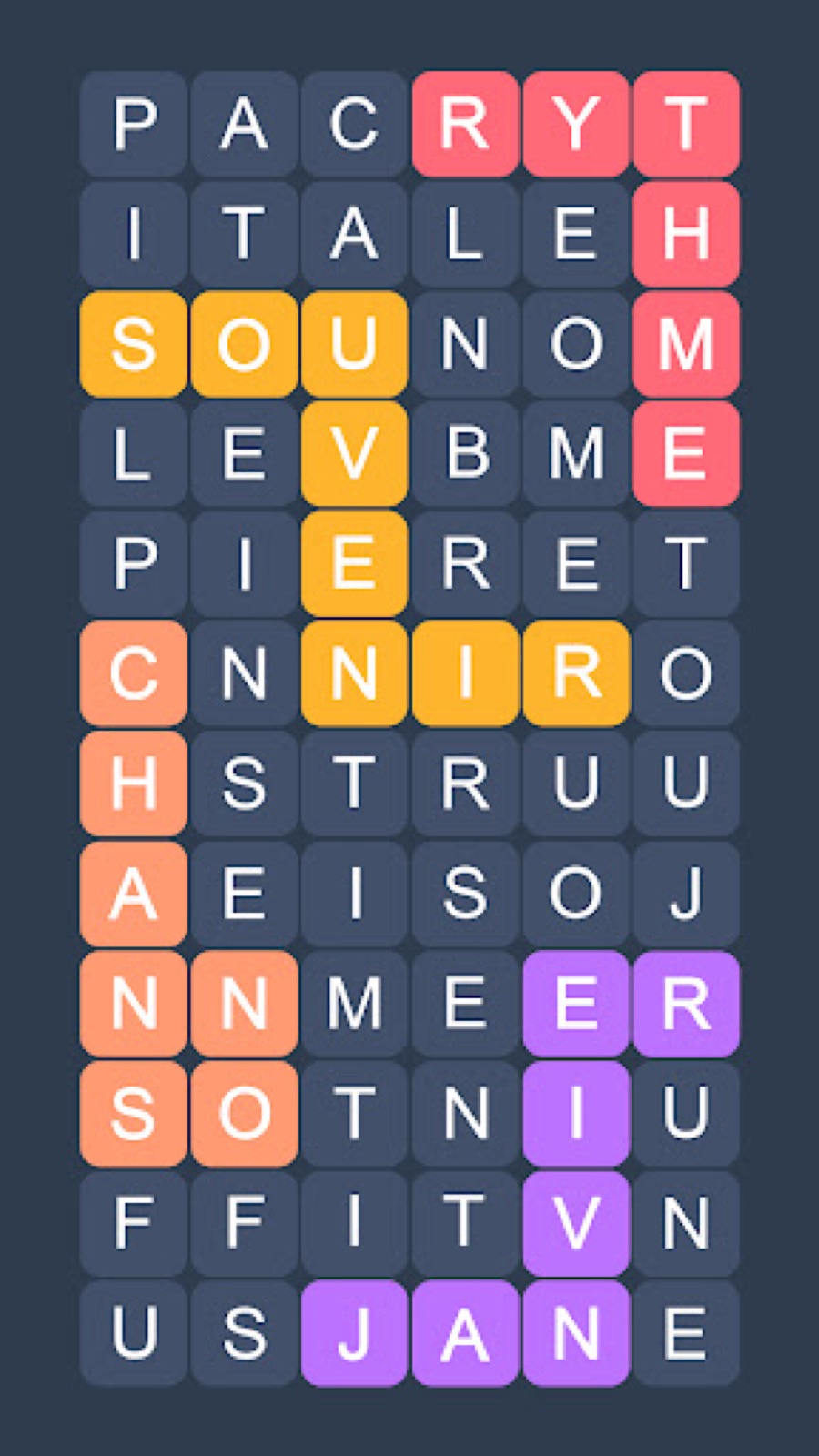 Capture d'écran 2 de Mots Mêlés - Fillwords