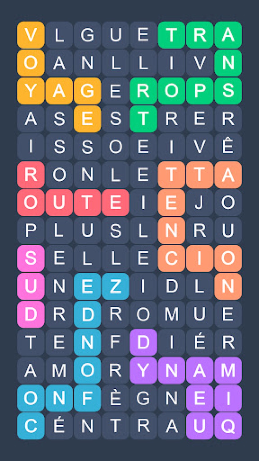 Capture d'écran 4 de Mots Mêlés - Fillwords