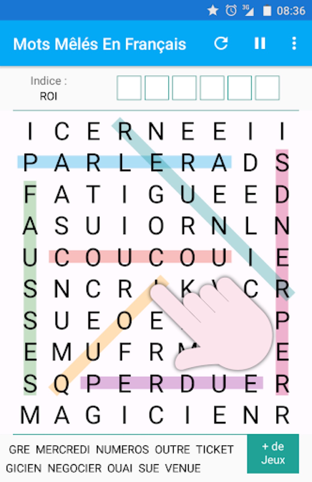 Couverture de Mots Mêlés Français