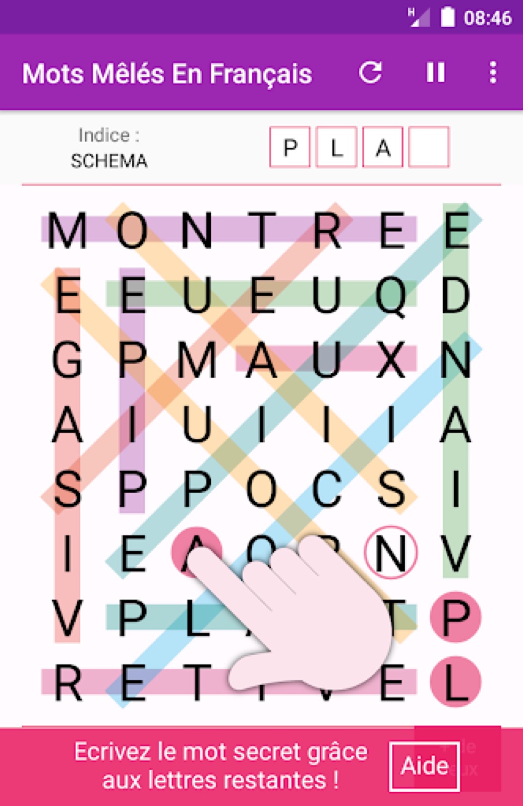 Capture d'écran 2 de Mots Mêlés Français