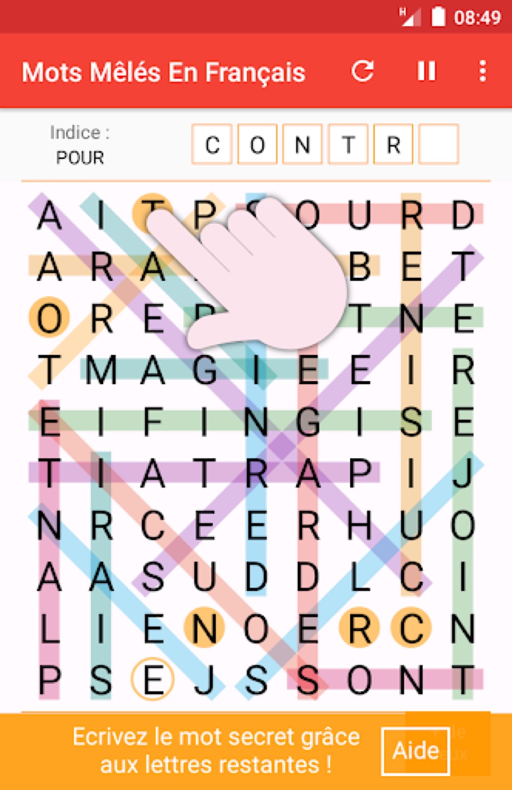 Capture d'écran 4 de Mots Mêlés Français