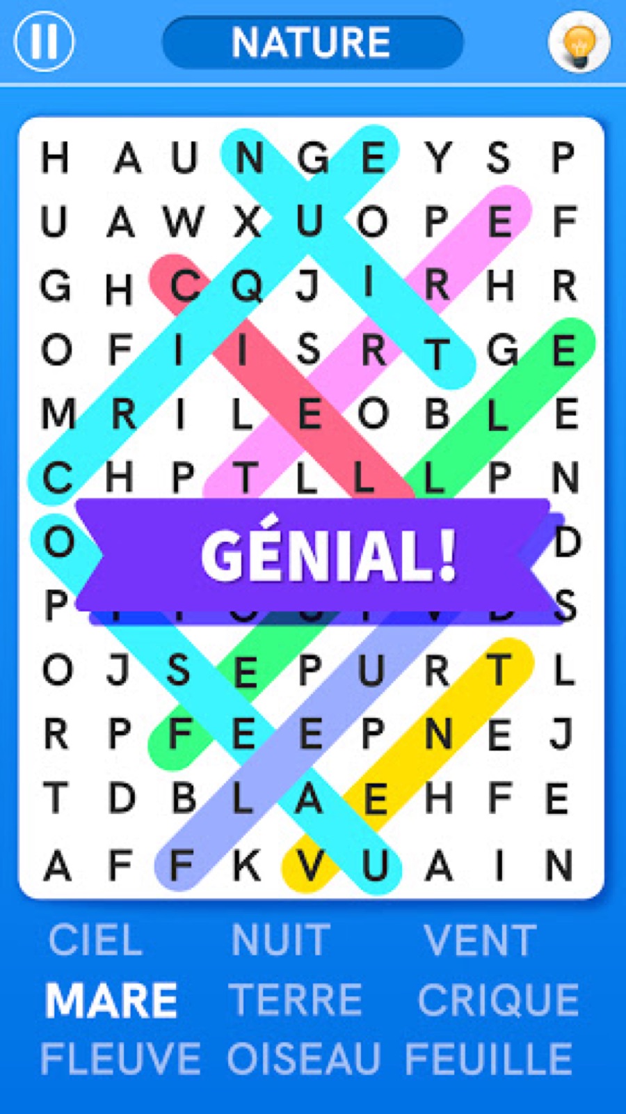 Capture d'écran 3 de Mots Mêlés: Jeu de Mots