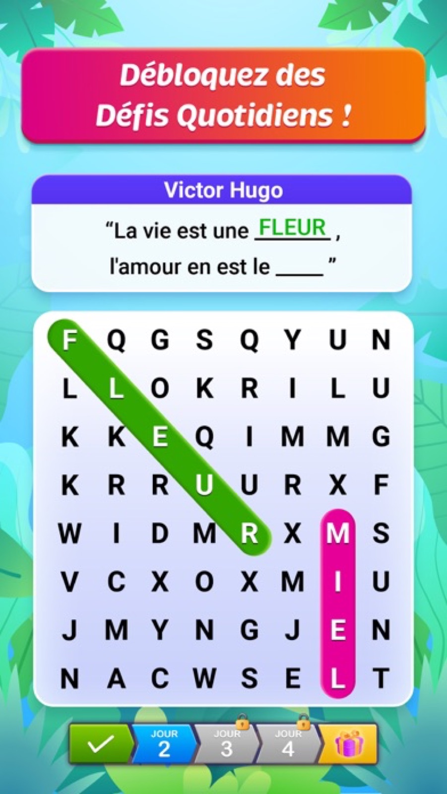 Capture d'écran 3 de Mots Mêlés : Jeu de Mots