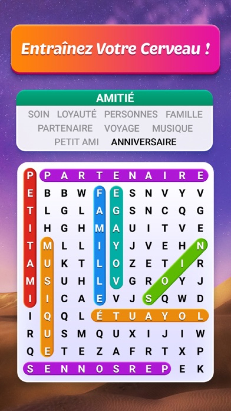 Capture d'écran 4 de Mots Mêlés : Jeu de Mots