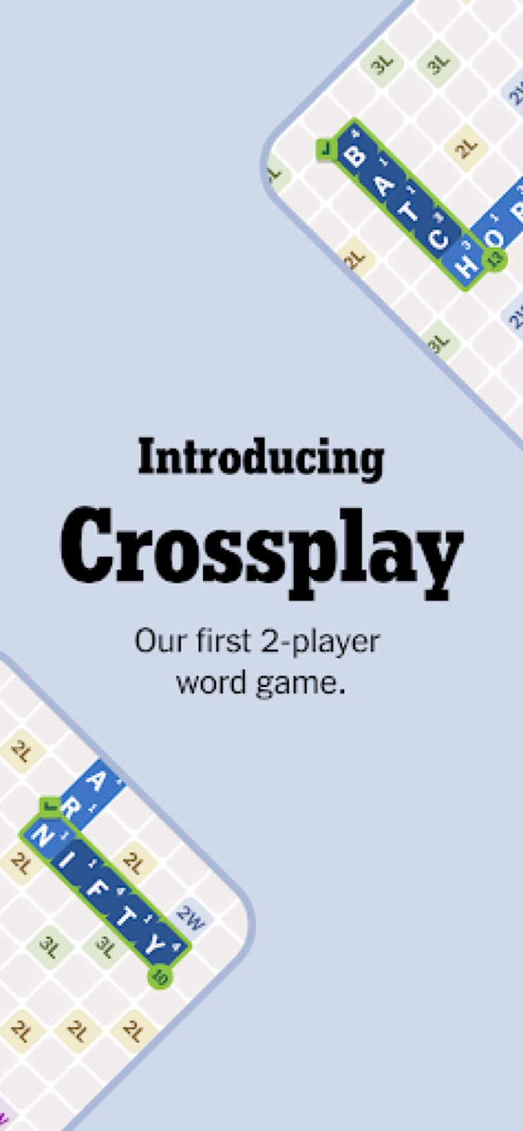 Couverture de NYT Crossplay: Play and Spell