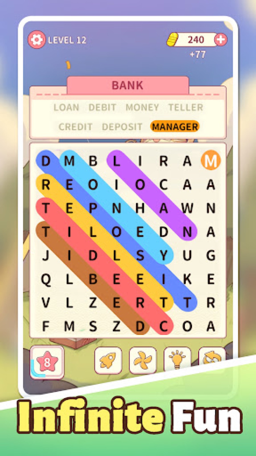 Capture d'écran 3 de Ring of Words 2: Mots Search