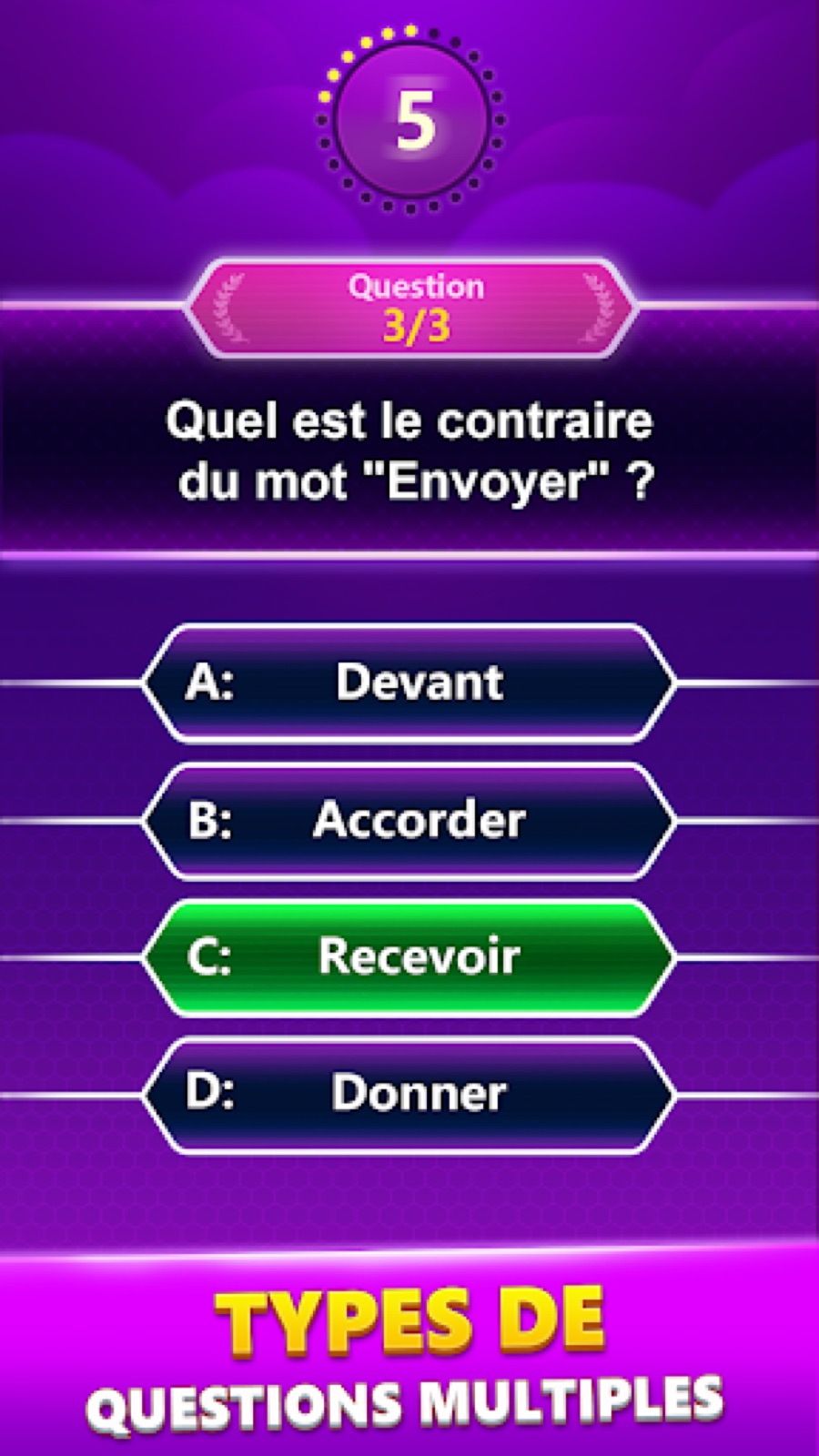 Capture d'écran 3 de Spelling Quiz - Jeu de mots