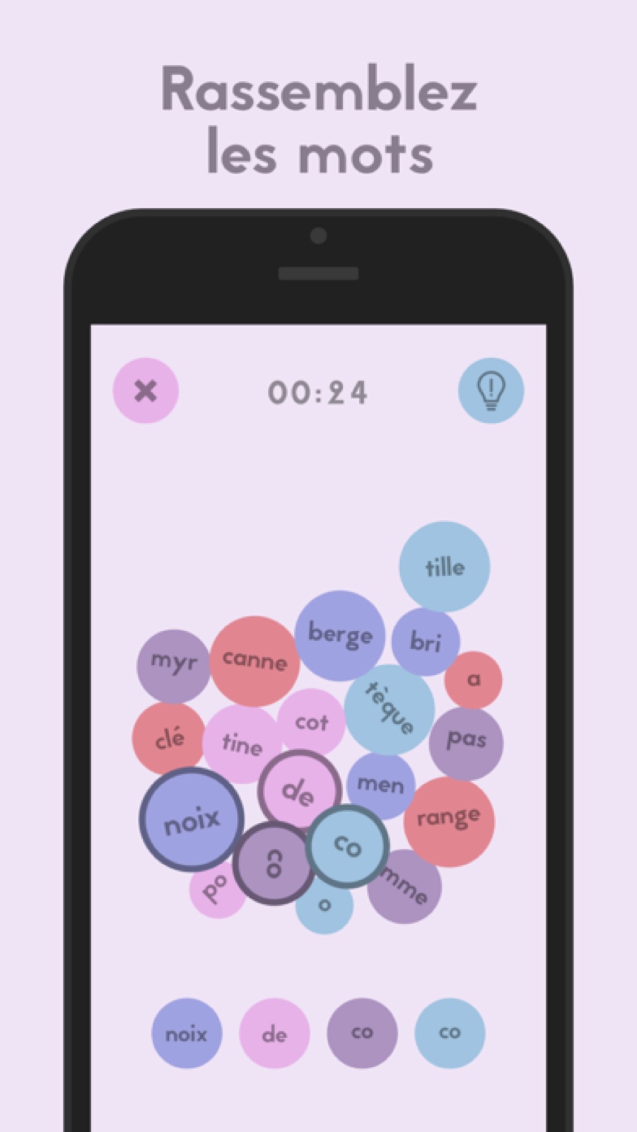 Capture d'écran 2 de Subwords: Quiz & Jeu de Mots