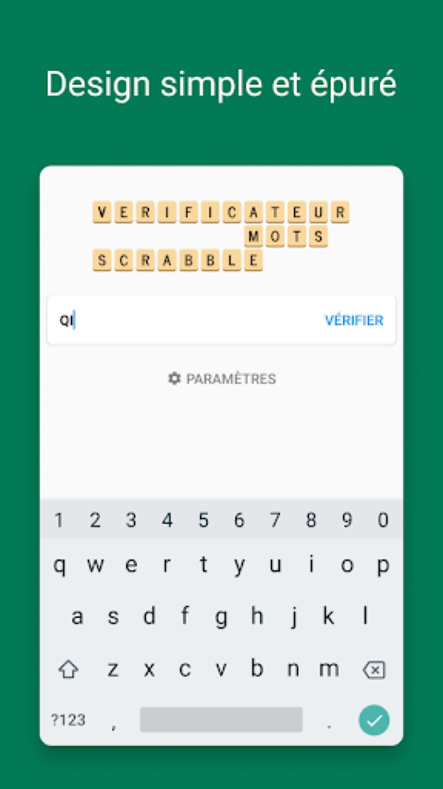 Couverture de Verificateur Mots SCRABBLE