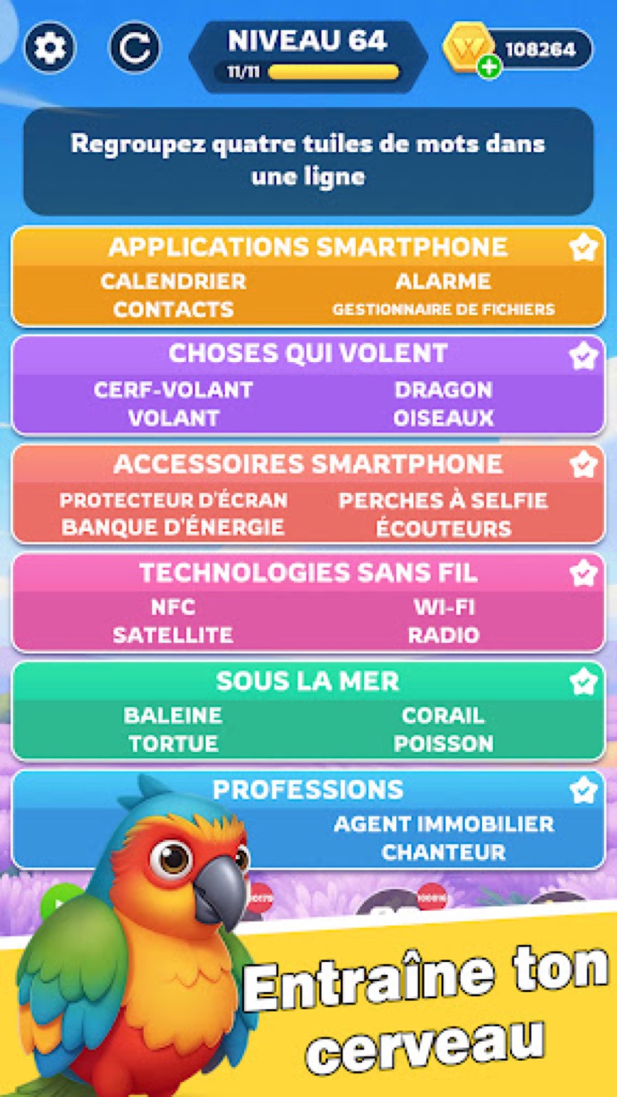 Capture d'écran 4 de Word Association Sort: Puzzle