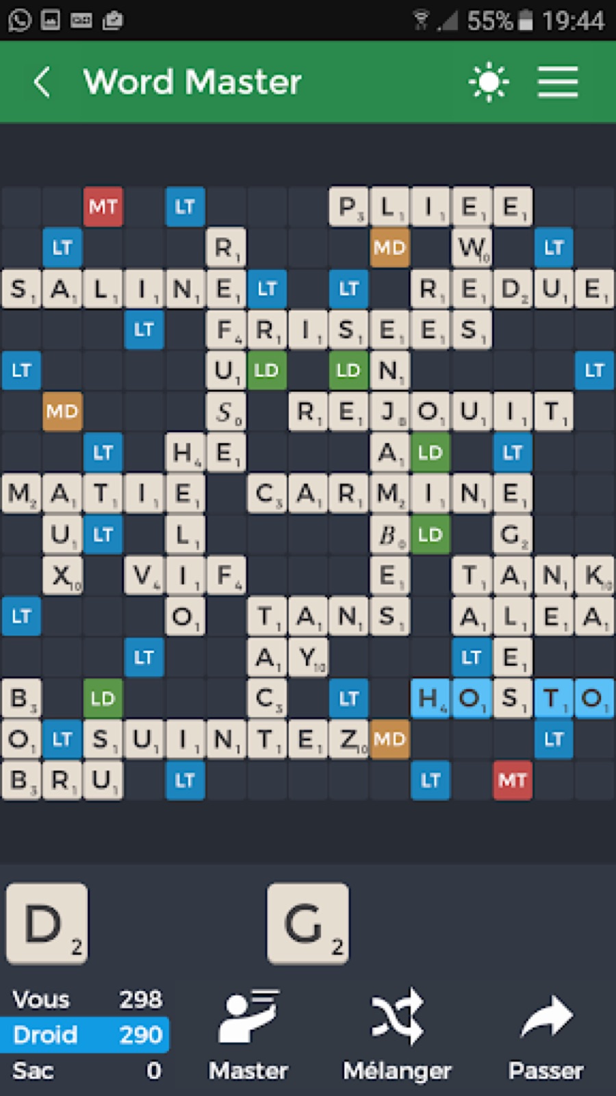 Capture d'écran 2 de Word Master - Mots Croisés
