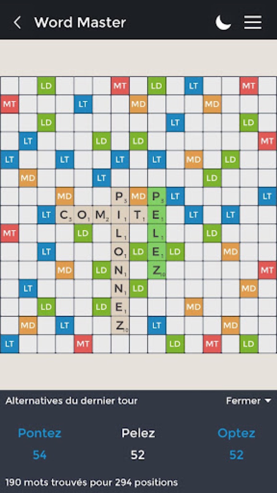 Capture d'écran 3 de Word Master - Mots Croisés