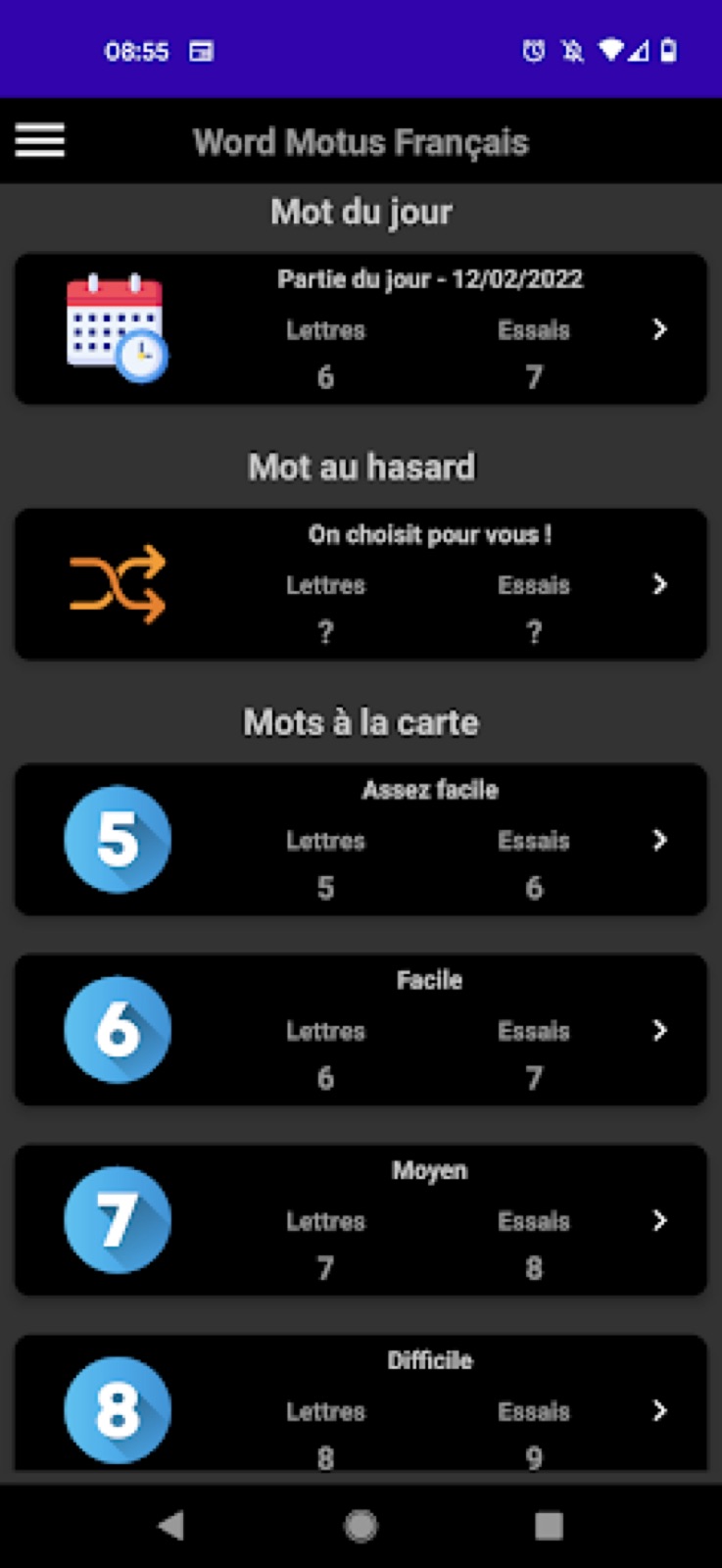 Capture d'écran 2 de Word Motus Français
