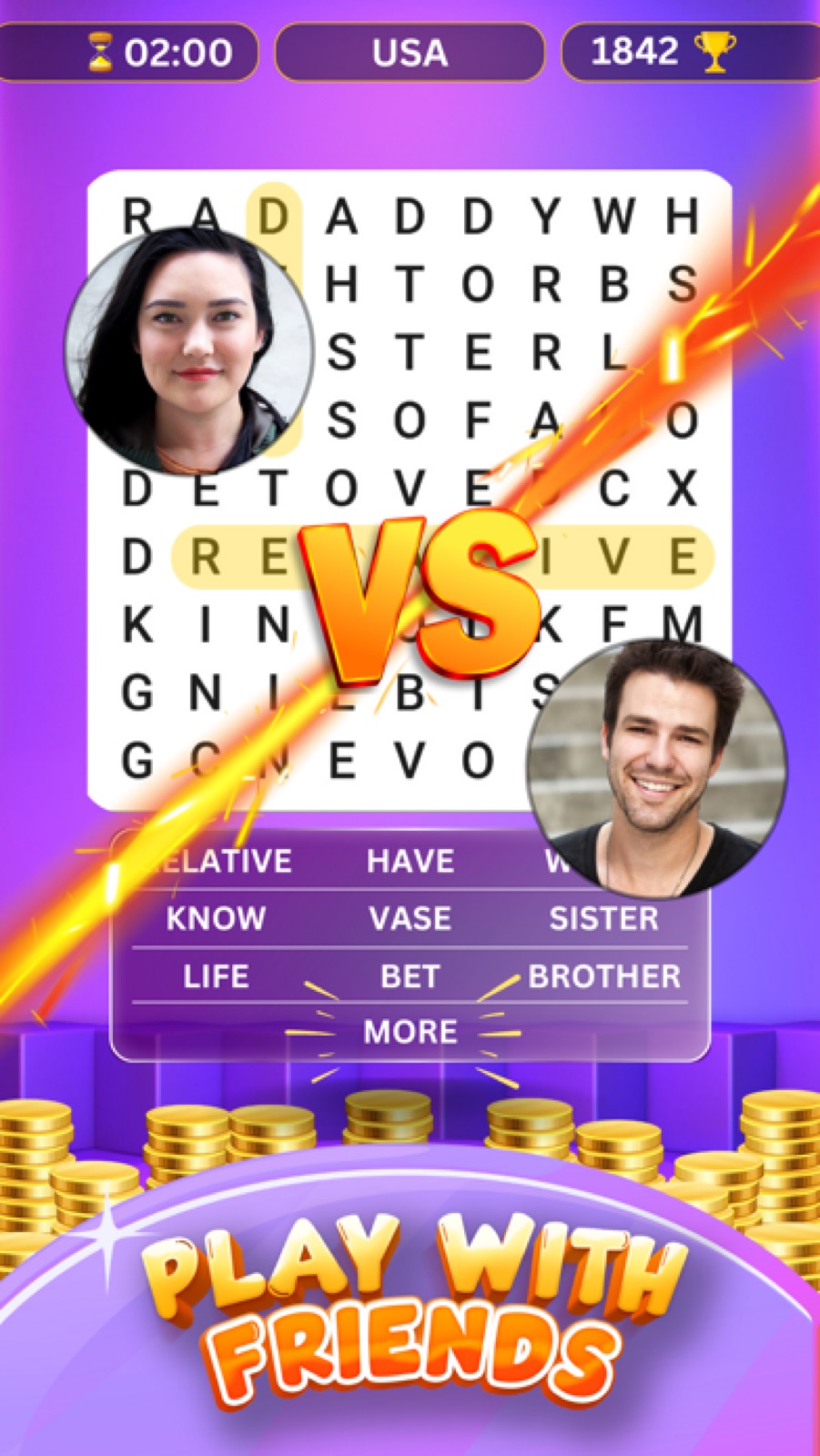Capture d'écran 3 de Word Search make real money