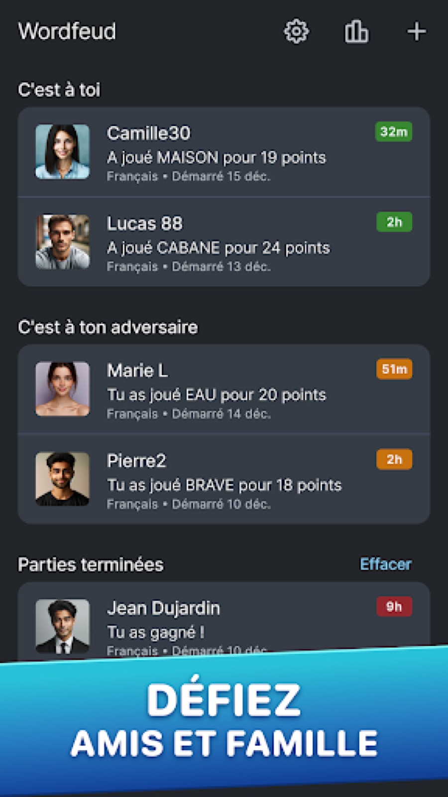 Capture d'écran 2 de Wordfeud