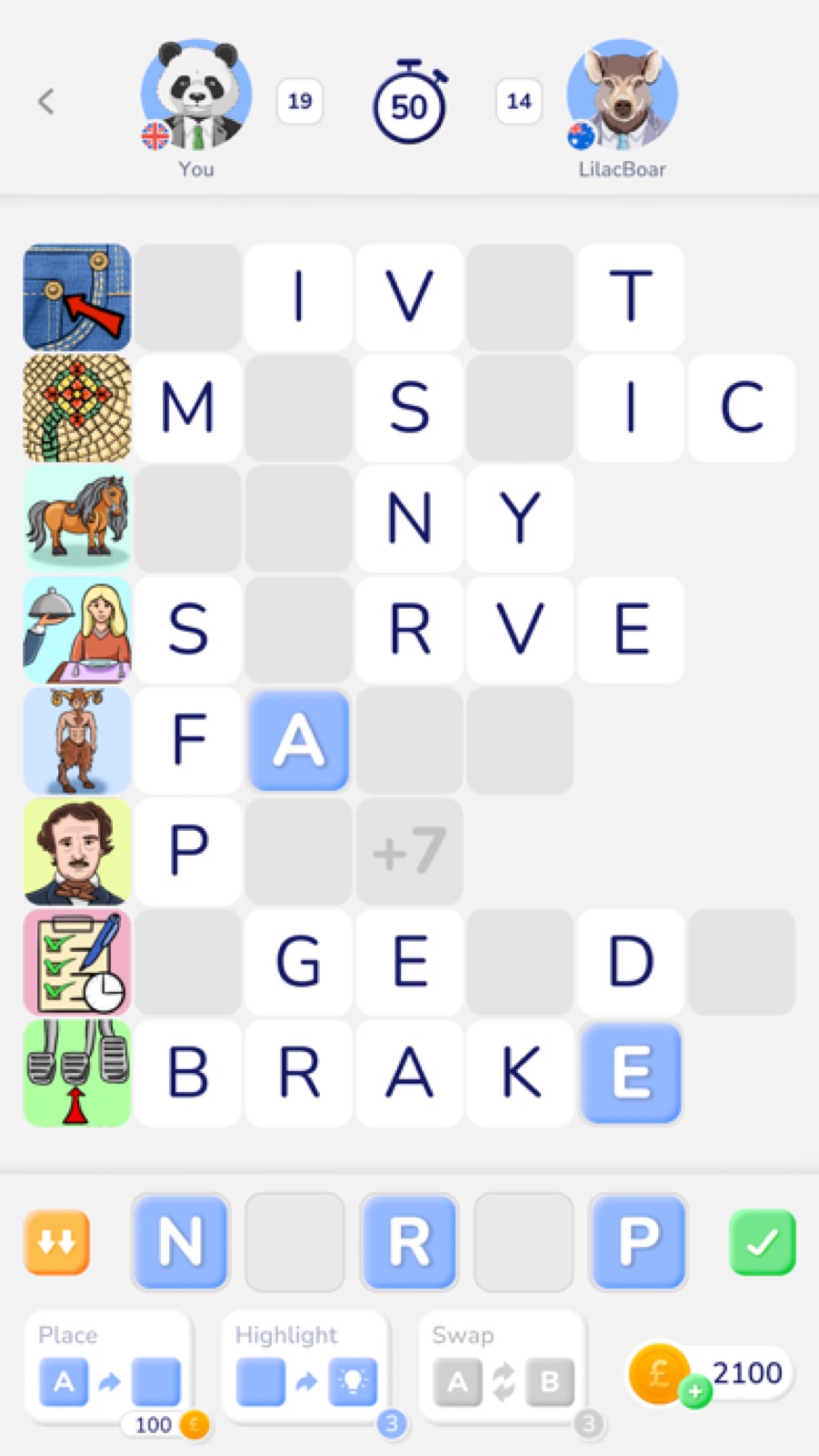 Capture d'écran 3 de WordPix – Jeu de mots croisés